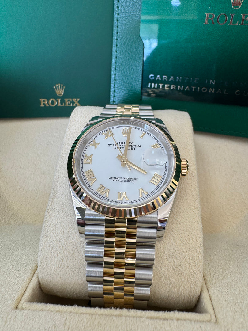 Rolex Datejust 36mm 126233 2026 White Roman Dial