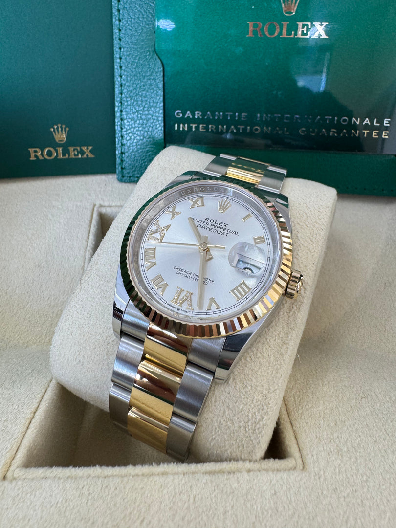 Rolex Datejust 36mm 126233 2026 Silver Diamond 6&9 Dial
