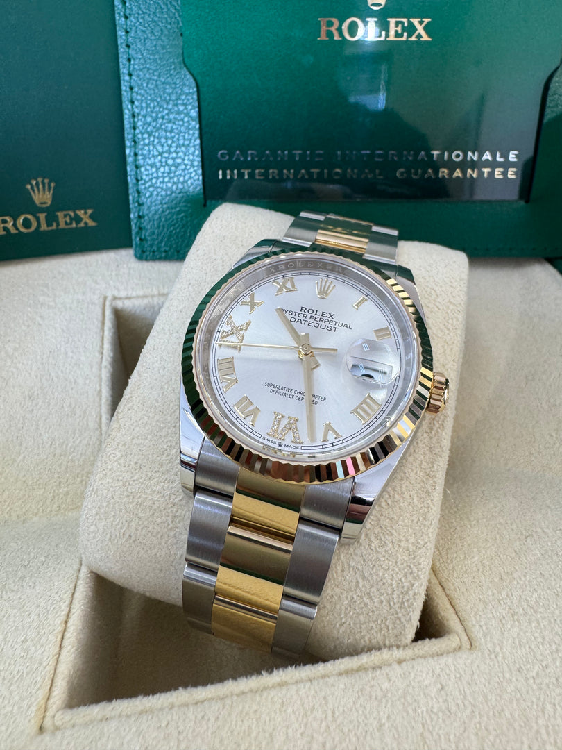 Rolex Datejust 36mm 126233 2026 Silver Diamond 6&9 Dial