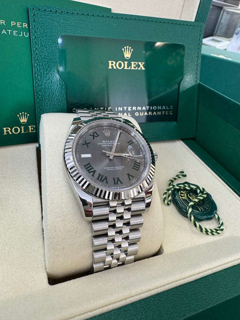 Rolex Datejust 41mm 126334 2025 Wimbeldon Dial Jubilee