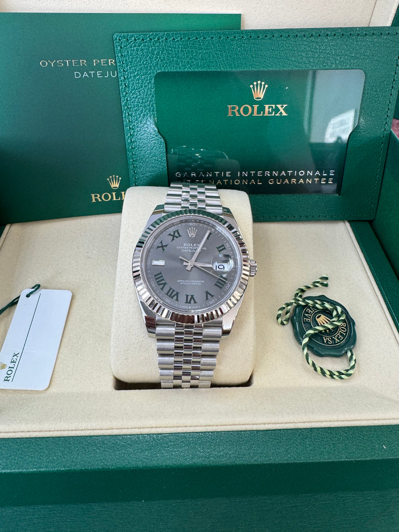 Rolex Datejust 41mm 126334 2025 Wimbeldon Dial Jubilee