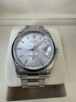 Load image into Gallery viewer, Rolex Datejust 34mm 115234 2008 Silver Dial Oyster