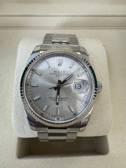 Rolex Datejust 34mm 115234 2008 Silver Dial Oyster