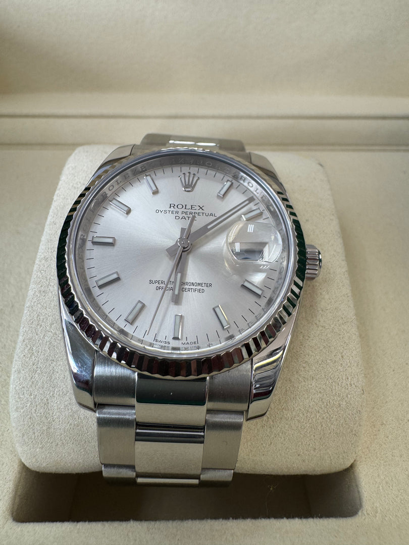 Rolex Datejust 34mm 115234 2008 Silver Dial Oyster