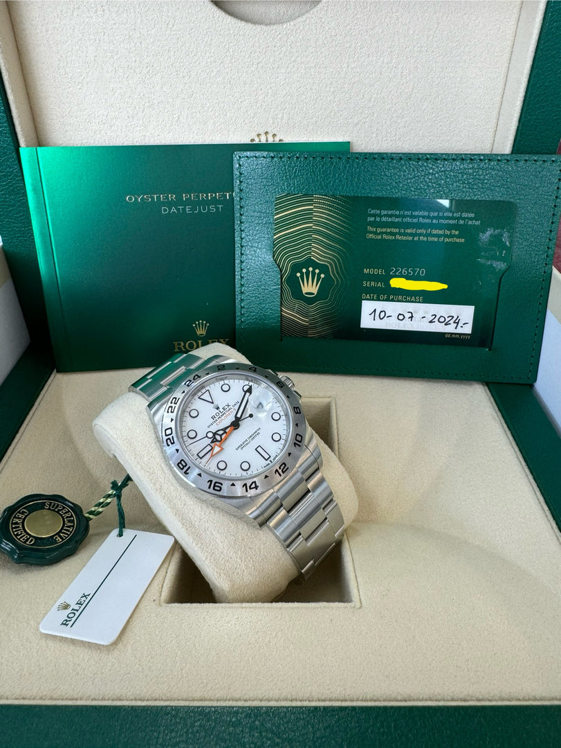 Rolex Explorer II 226570 2024 White Dial