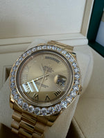 Load image into Gallery viewer, Rolex Day-Date 41mm 2015 Champagne Dial 218238 Diamond Bezel 5.00ct
