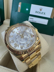 Rolex Sky-Dweller 326938 Silver Roman Dial 2017