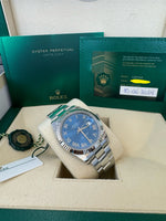 Load image into Gallery viewer, Rolex Datejust 41mm 126334 2024 Blue Azzuro Dial Oyster
