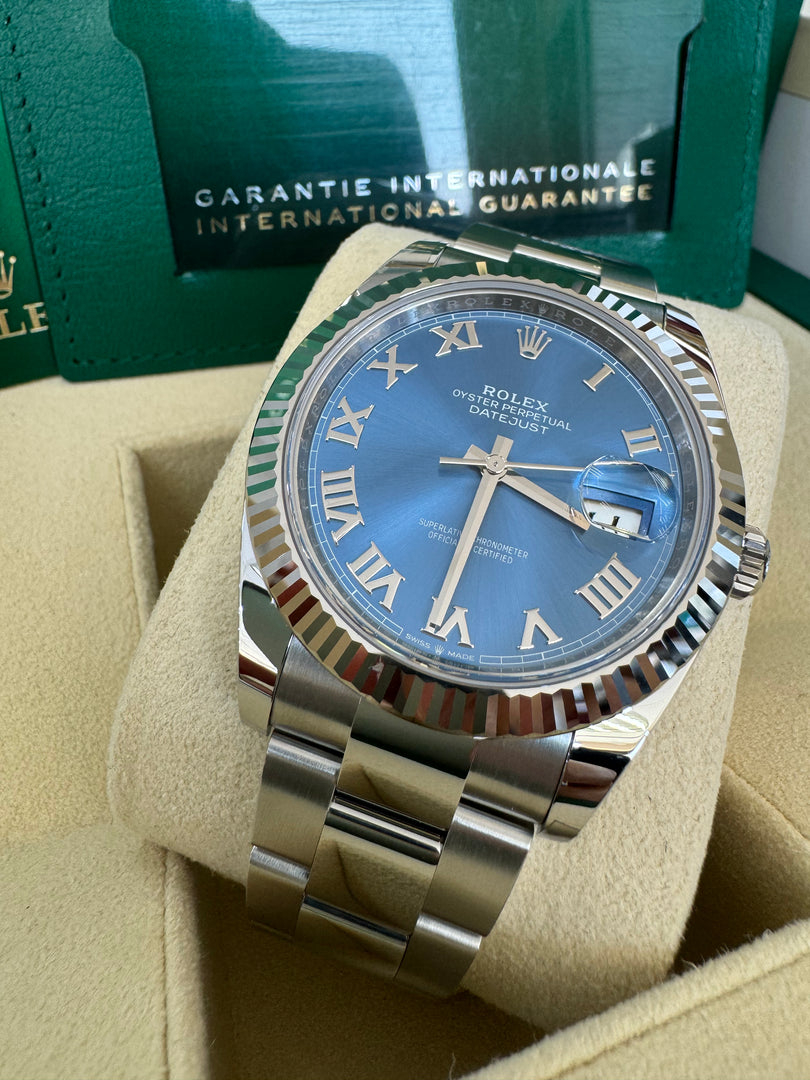 Rolex Datejust 41mm 126334 2024 Blue Azzuro Dial Oyster