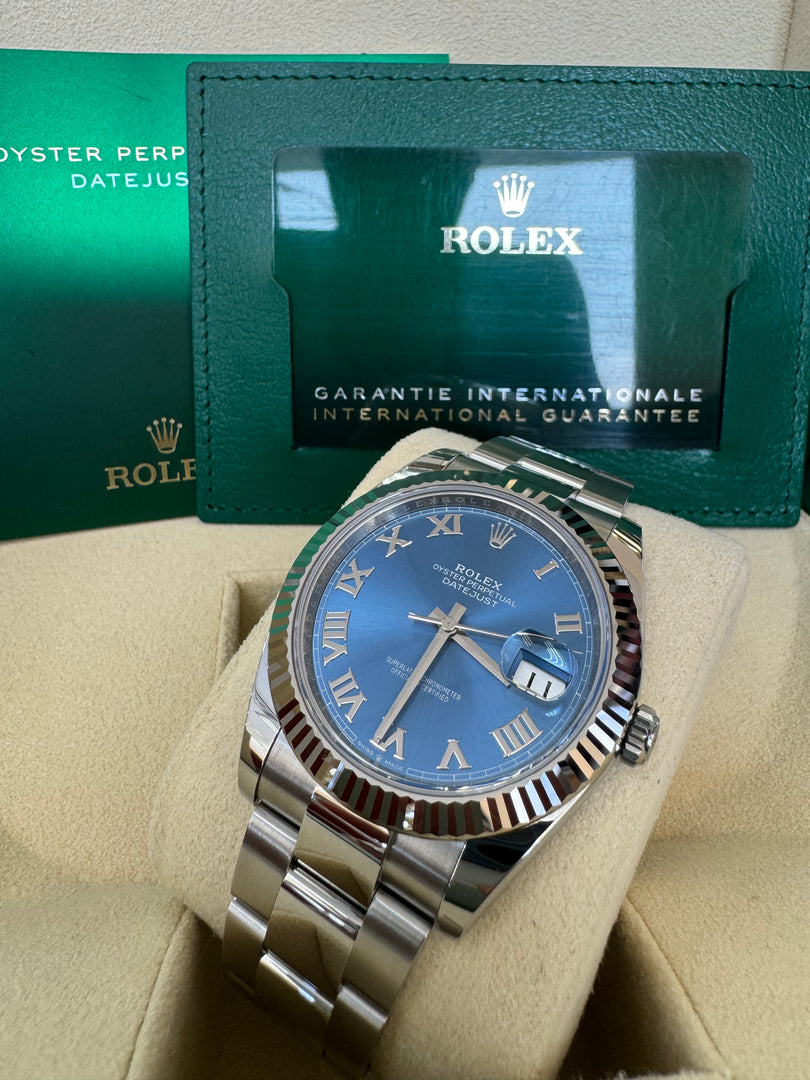 Rolex Datejust 41mm 126334 2024 Blue Azzuro Dial Oyster