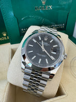 Load image into Gallery viewer, Rolex Datejust 41mm 126300 2022 Black Index Jubilee
