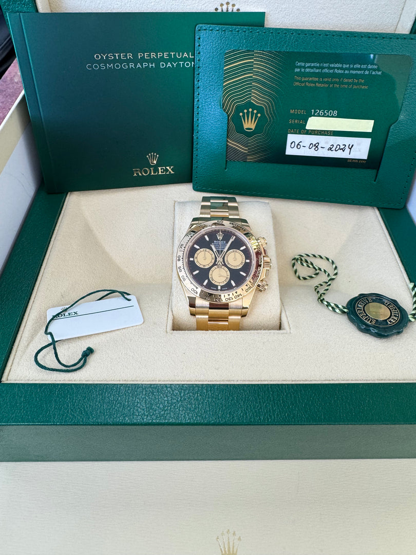 Rolex Daytona 126508 Like New  2024 Paul Newman Dial