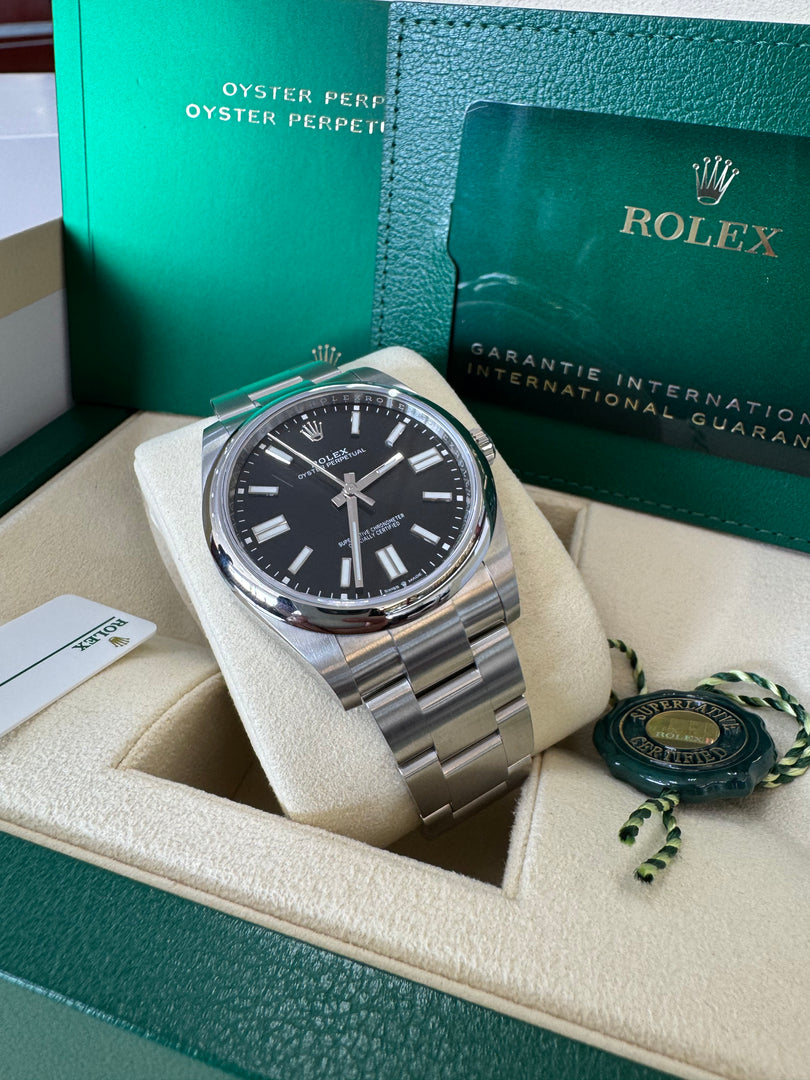 Rolex Oyster Perpetual 41mm 2024  Black Dial 124300