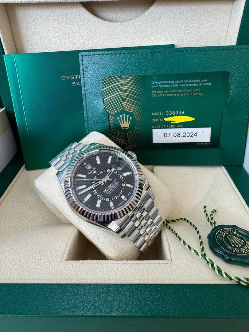 Rolex Sky-Dweller 336934 Black Dial 2024 Jubilee (New Reference)