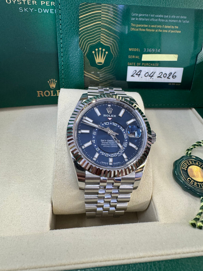 Rolex Sky-Dweller 336934 Blue Dial 2026 Jubilee