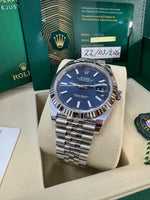 Load image into Gallery viewer, Rolex Datejust 41mm 126334 2026 Blue Index Dial Jubilee