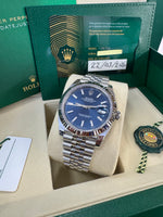 Load image into Gallery viewer, Rolex Datejust 41mm 126334 2026 Blue Index Dial Jubilee