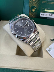 Rolex Datejust 41mm 126300 2025 Rhodium Oyster