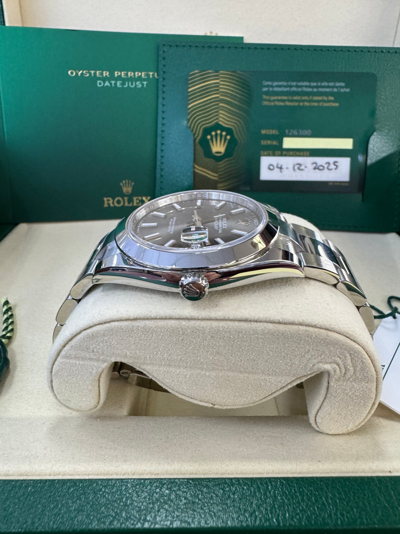 Rolex Datejust 41mm 126300 2025 Rhodium Oyster
