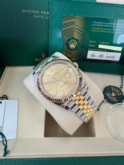 Rolex Datejust 41 Champagne Index Dial 126333 2025 Jubilee