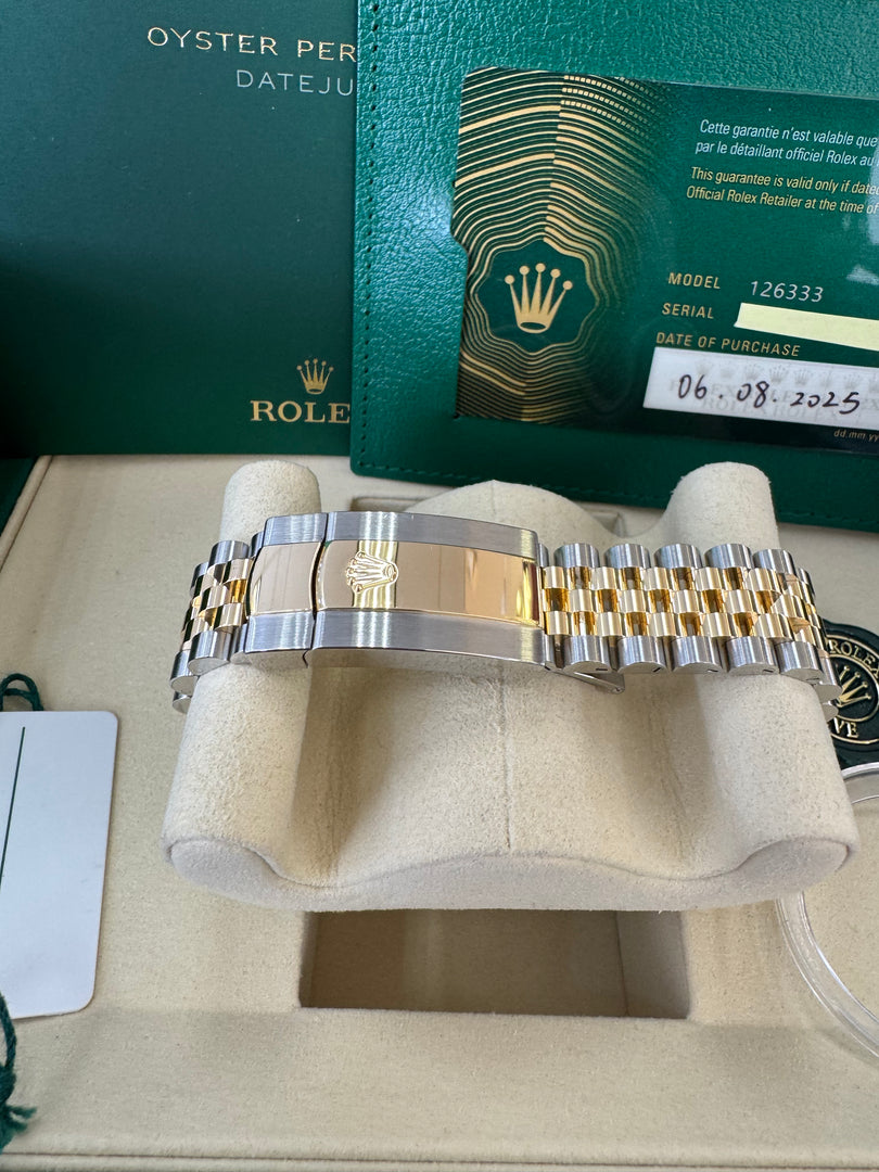 Rolex Datejust 41 Champagne Index Dial 126333 2025 Jubilee
