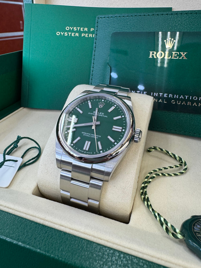 Rolex Oyster Perpetual 41mm 2026 Green Dial 134300