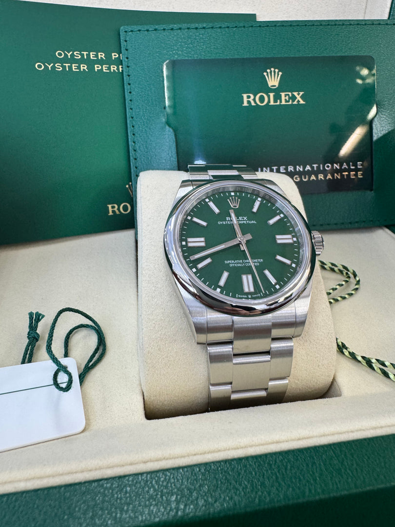 Rolex Oyster Perpetual 41mm 2026 Green Dial 134300