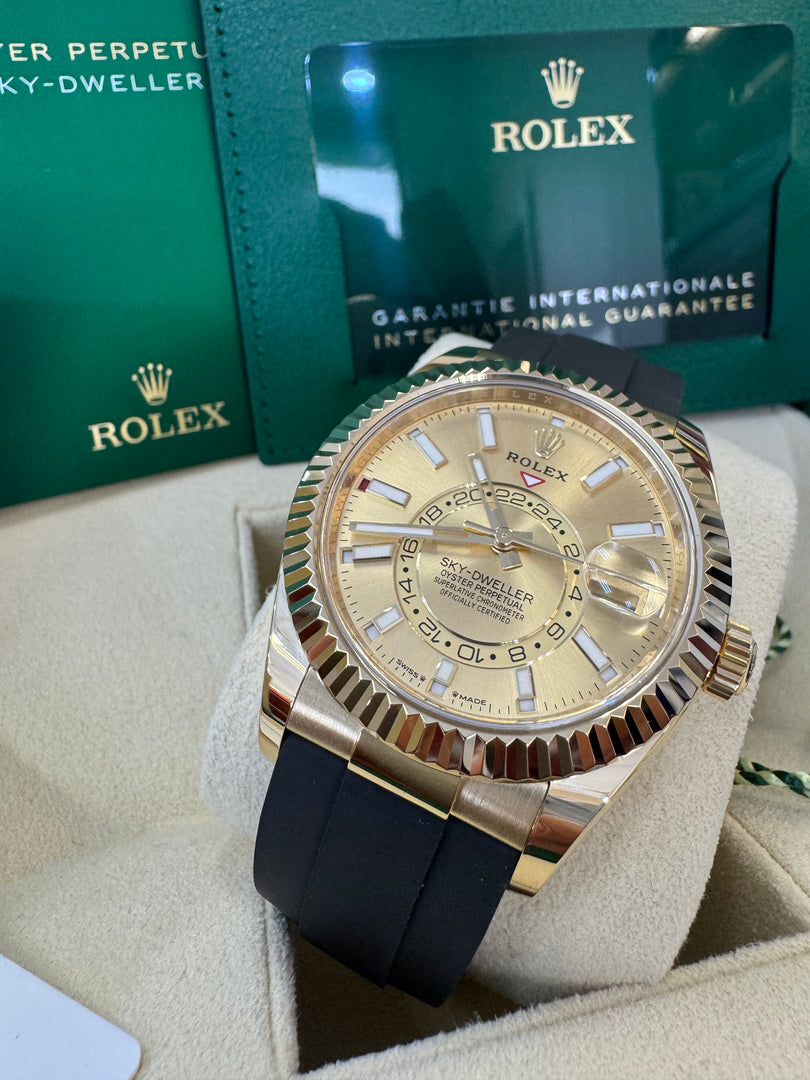 Rolex Sky-Dweller Oyster-Flex 336238 Champagne Dial 2024