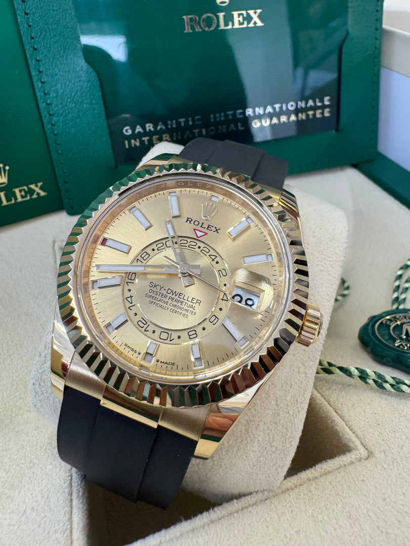 Rolex Sky-Dweller Oyster-Flex 336238 Champagne Dial 2024