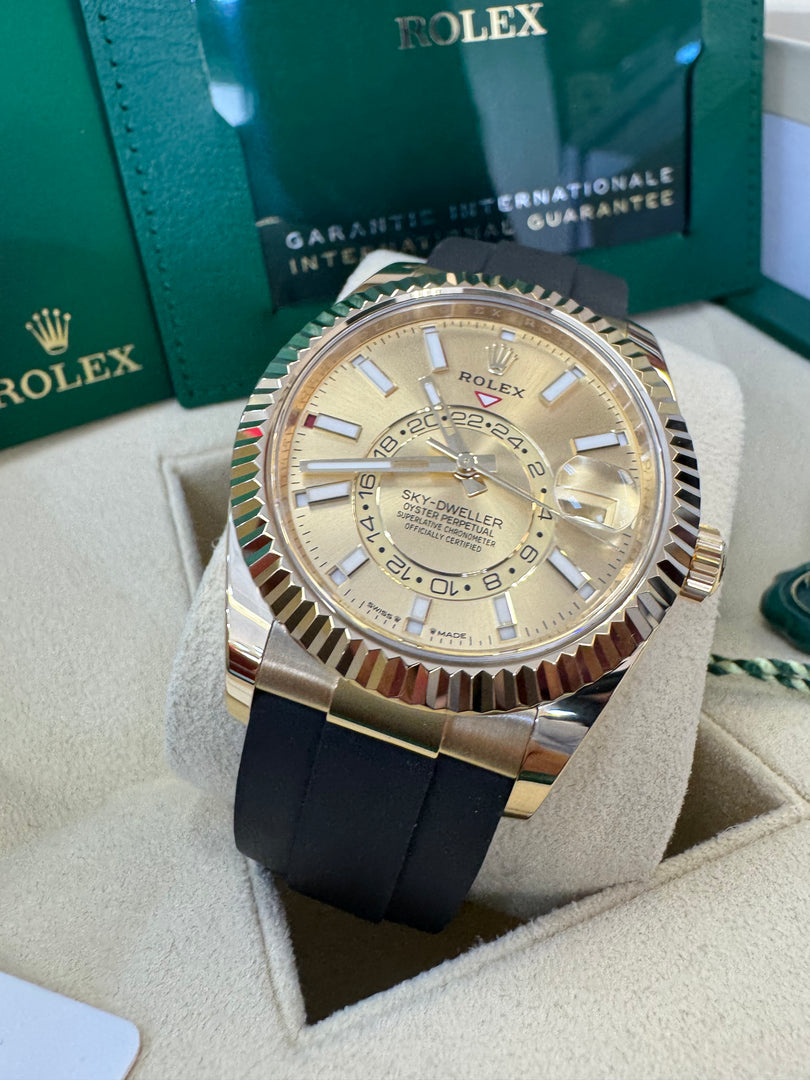 Rolex Sky-Dweller Oyster-Flex 336238 Champagne Dial 2024