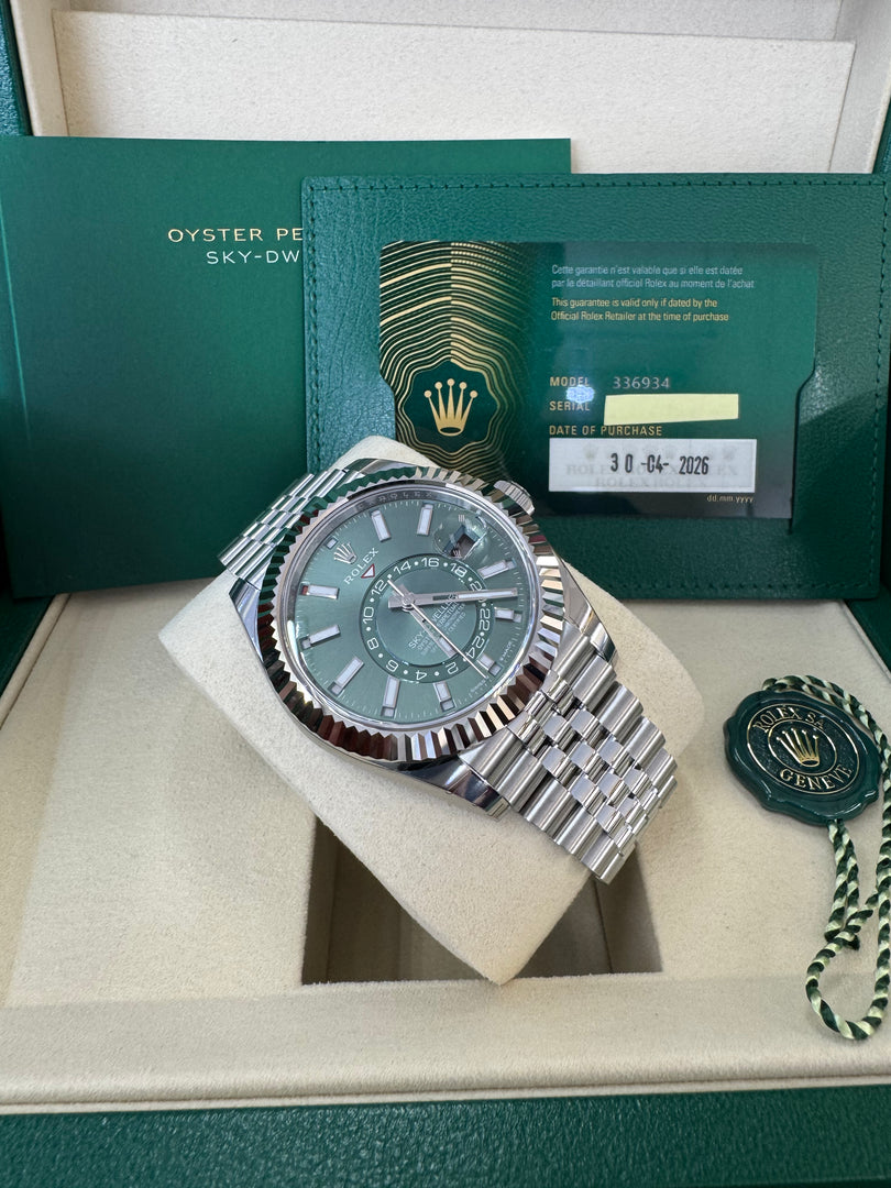Rolex Sky-Dweller 336934 Mint Green Dial 2026 Jubilee