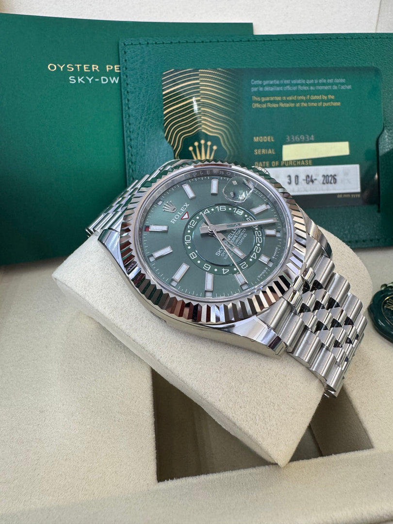 Rolex Sky-Dweller 336934 Mint Green Dial 2026 Jubilee
