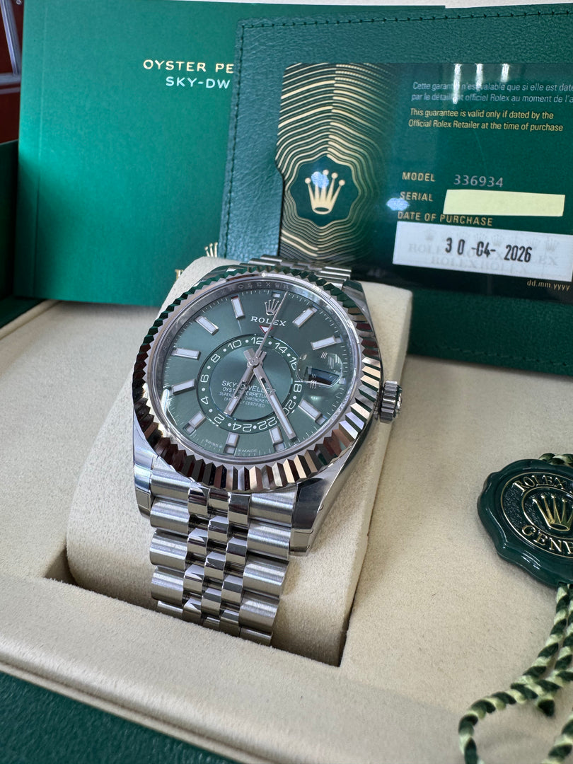 Rolex Sky-Dweller 336934 Mint Green Dial 2026 Jubilee