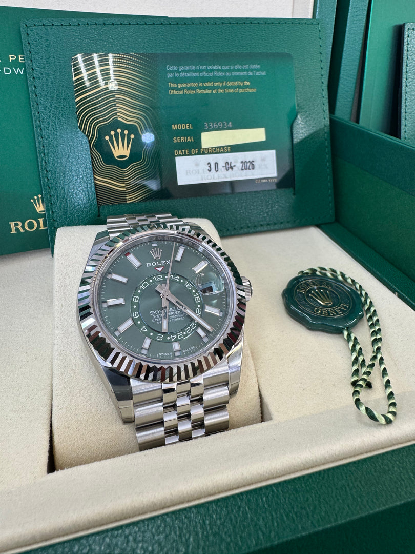 Rolex Sky-Dweller 336934 Mint Green Dial 2026 Jubilee