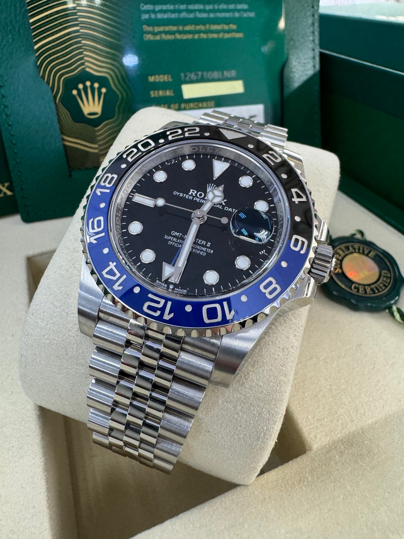Rolex GMT-Master II "Batgirl" 2025 126710BLNR Jubilee