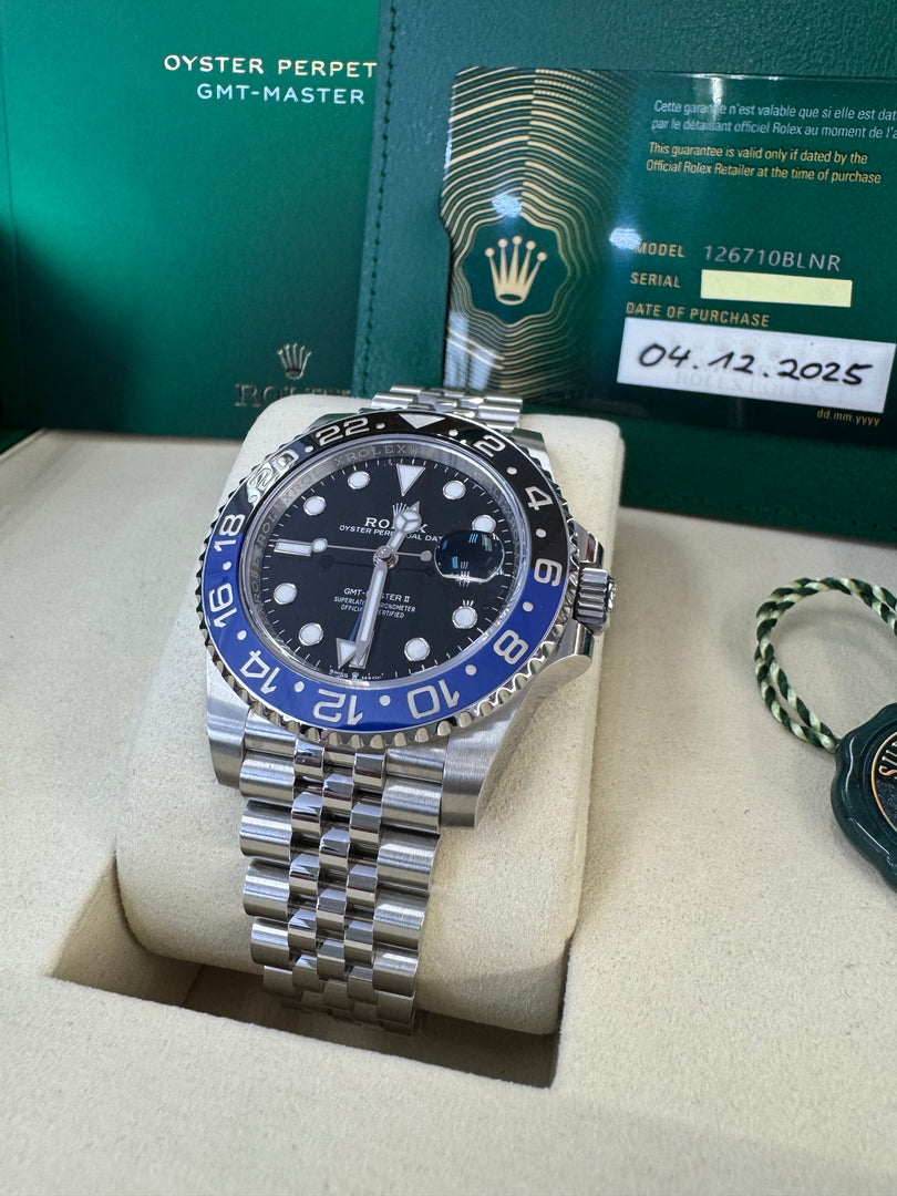 Rolex GMT-Master II "Batgirl" 2025 126710BLNR Jubilee