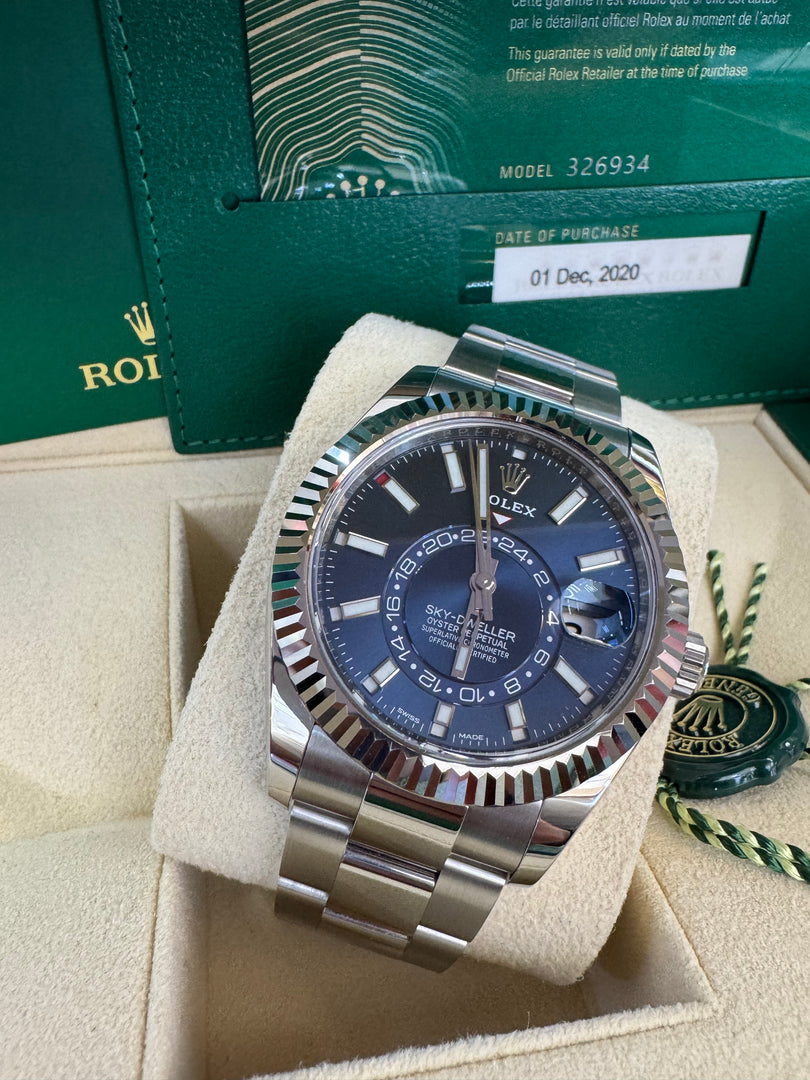 Rolex Sky-Dweller 326934 Blue Dial 2020 Oyster