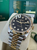 Load image into Gallery viewer, Rolex Datejust 41 Black Diamond Dial 126333 2023 Jubilee