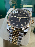 Load image into Gallery viewer, Rolex Datejust 41 Black Diamond Dial 126333 2023 Jubilee