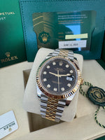 Load image into Gallery viewer, Rolex Datejust 41 Black Diamond Dial 126333 2023 Jubilee