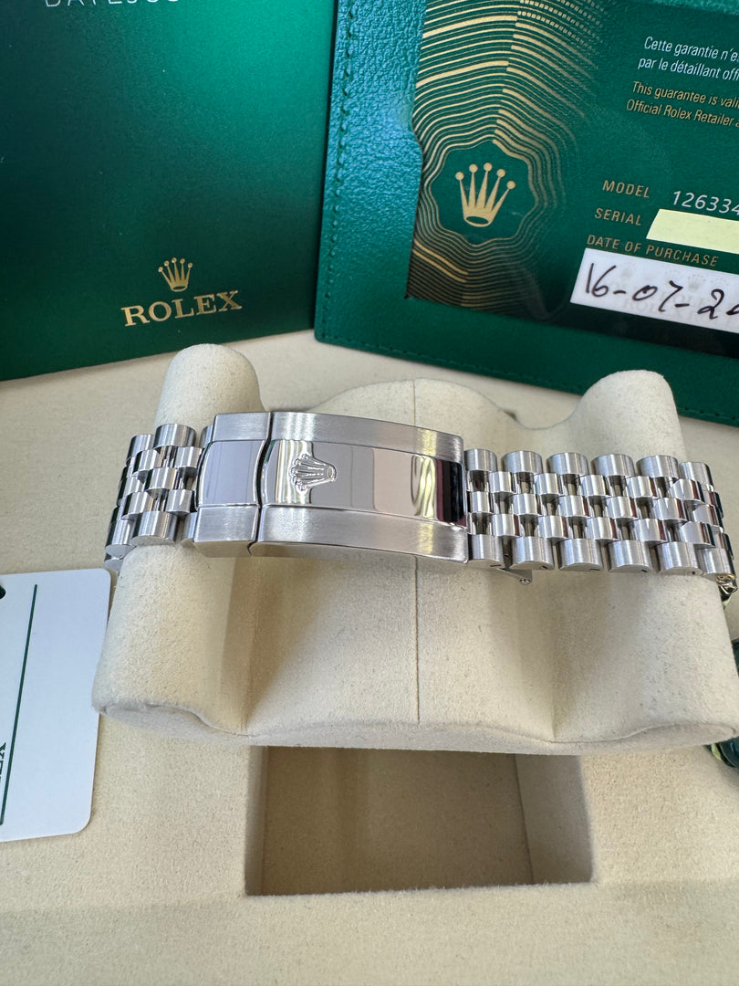 Rolex Datejust 41mm 126334 2024 Blue Index Dial Jubilee