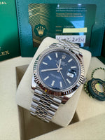 Load image into Gallery viewer, Rolex Datejust 41mm 126334 2024 Blue Index Dial Jubilee