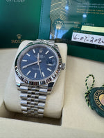 Load image into Gallery viewer, Rolex Datejust 41mm 126334 2024 Blue Index Dial Jubilee