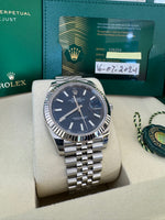 Load image into Gallery viewer, Rolex Datejust 41mm 126334 2024 Blue Index Dial Jubilee