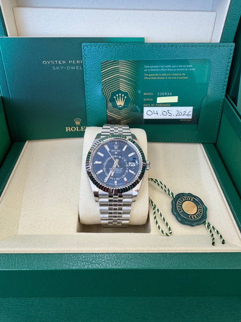 Rolex Sky-Dweller 336934 Blue Dial 2026 Jubilee