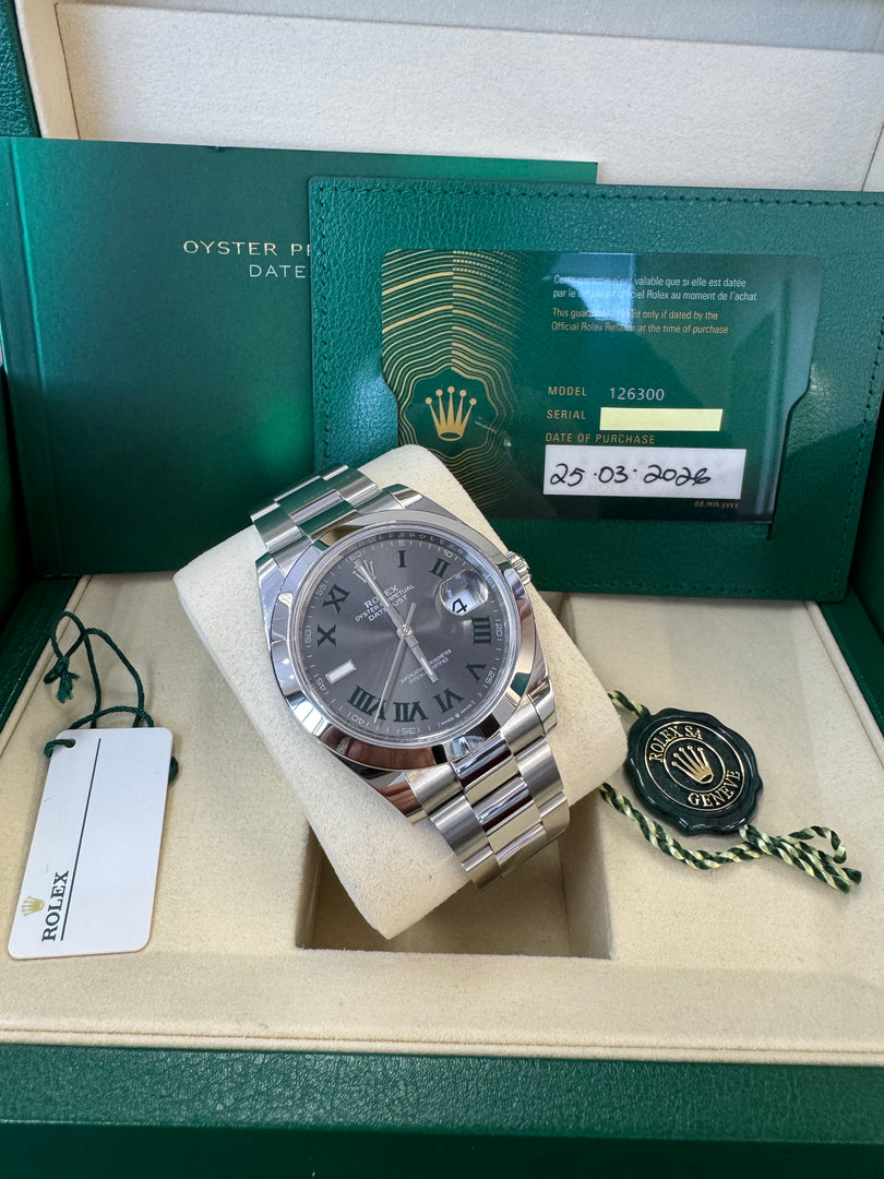 Rolex Datejust 41mm 126300 2026 Wimbeldon Oyster