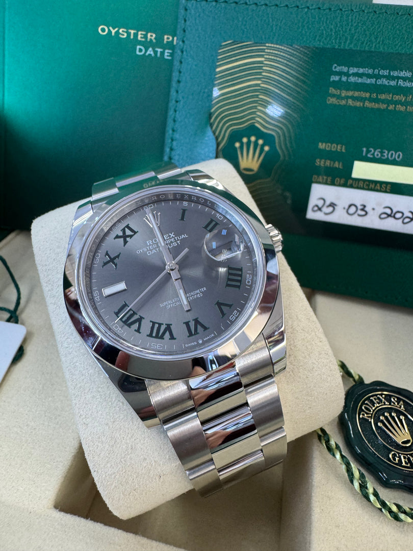 Rolex Datejust 41mm 126300 2026 Wimbeldon Oyster