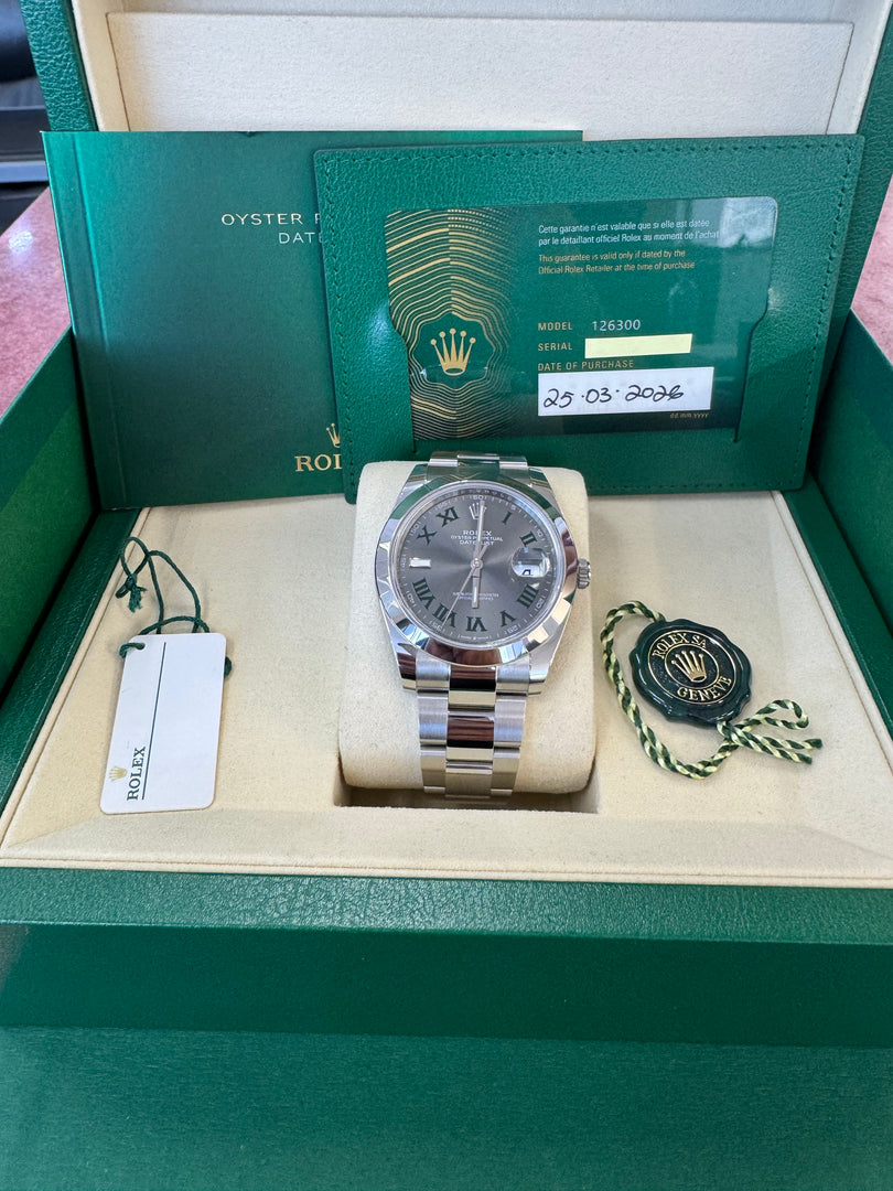Rolex Datejust 41mm 126300 2026 Wimbeldon Oyster
