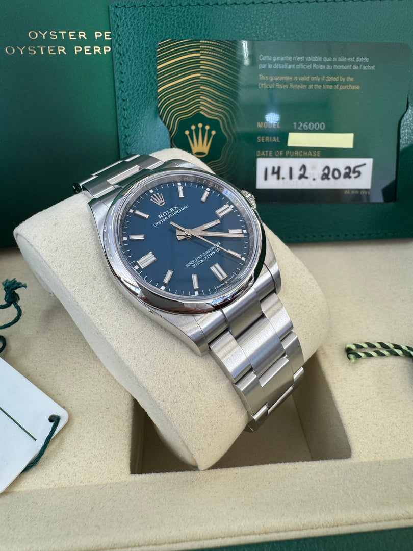 Rolex Oyster Perpetual 36mm 2025 Blue Dial 126000