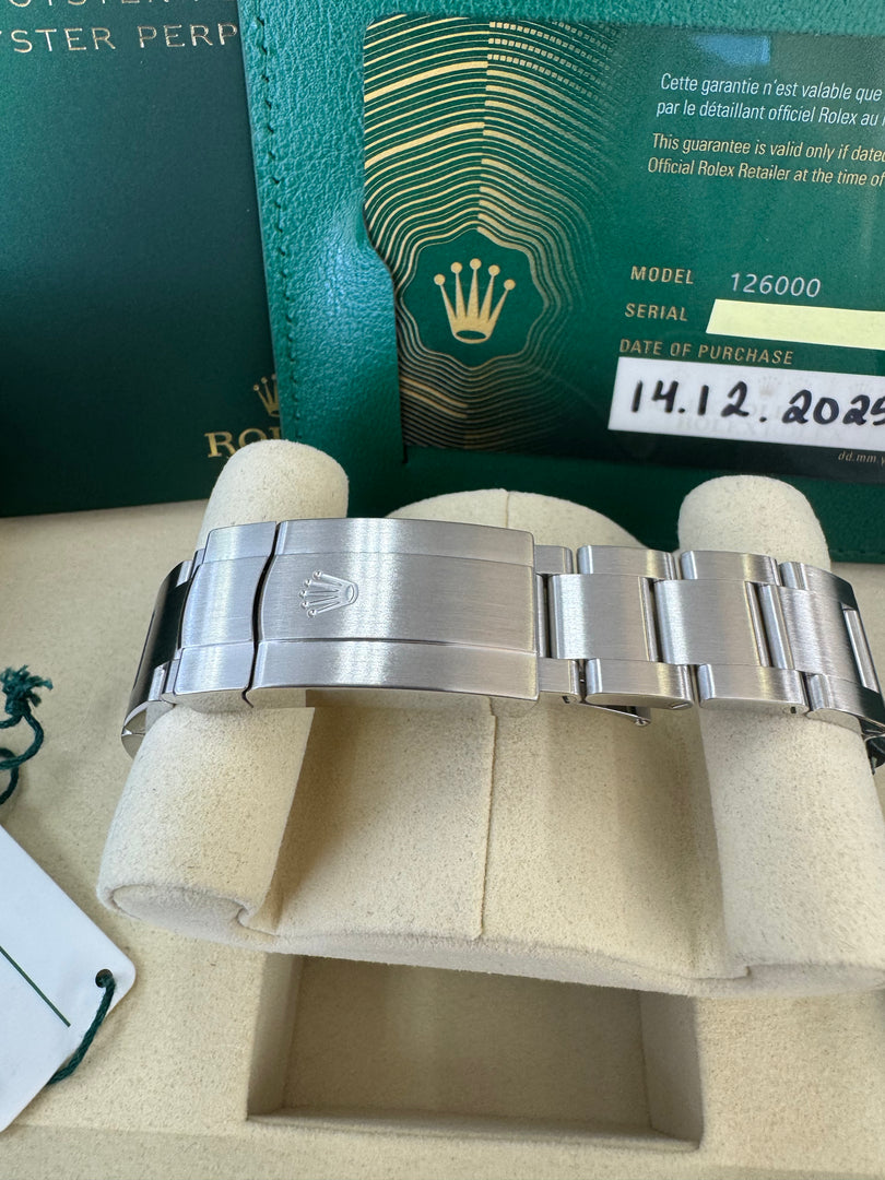 Rolex Oyster Perpetual 36mm 2025 Blue Dial 126000